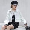 Modische locker sitzende kurze PU-Lederjacke für Damen – Vintage-Mantel im koreanischen Stil