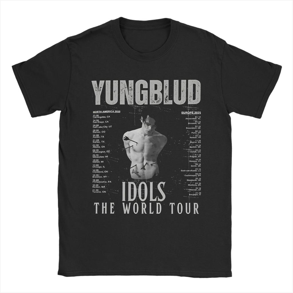 Yungblud Idols 2025 Tour Graphic Printing T Shirt Men Women 100% Cotton Tee Shirt Clothing