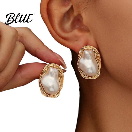 Vintage Faux Pearl Jewelry 3Pcs/Set Baroque Set Irregular Set Necklace