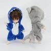niannyyhouse Obitsu 11 BJD Doll Megalodon Monster OB11 Size Outfit Clothes, Coveralls, 1/12 Clothes, Clothes, Pajamas, (Blue)