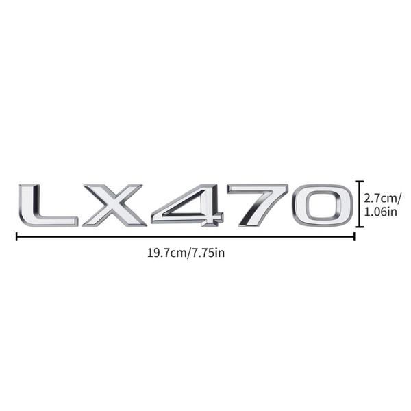 

Задний багажник автомобиля LX470 LX570, наклейка с логотипом, тюнинг автомобиля, задняя дверь, буквенная эмблема, значок, наклейка, подходит для Lexus LX470 серебряный