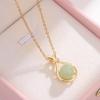 Hetian Jade Pendant Necklace: Lucky Bag Design for Women - Elegant and Versatile Clavicle Chain