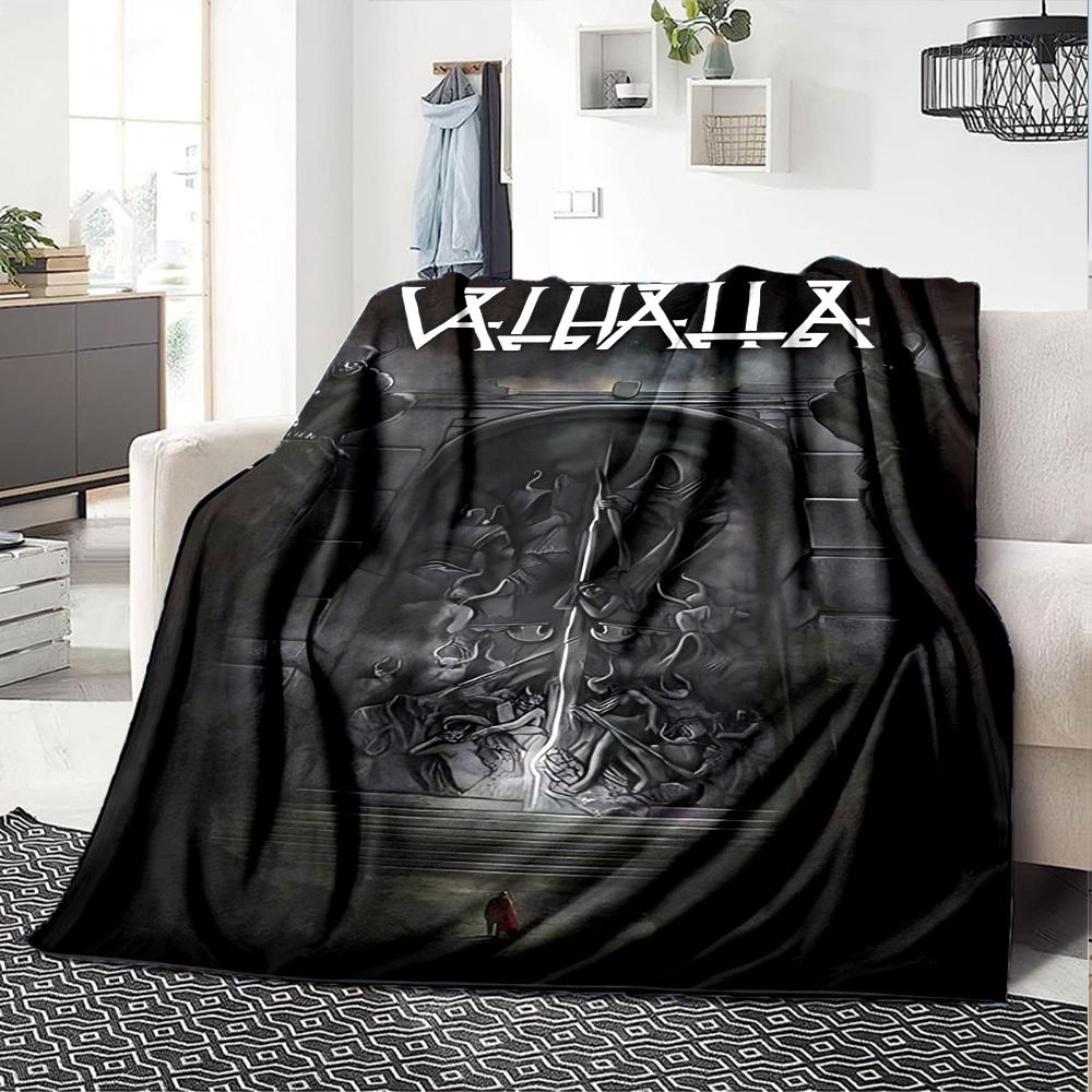 1pc Valhalla Throw Blanket Soft Flannel, Cozy All Season Polyester Perfect for Home, Office