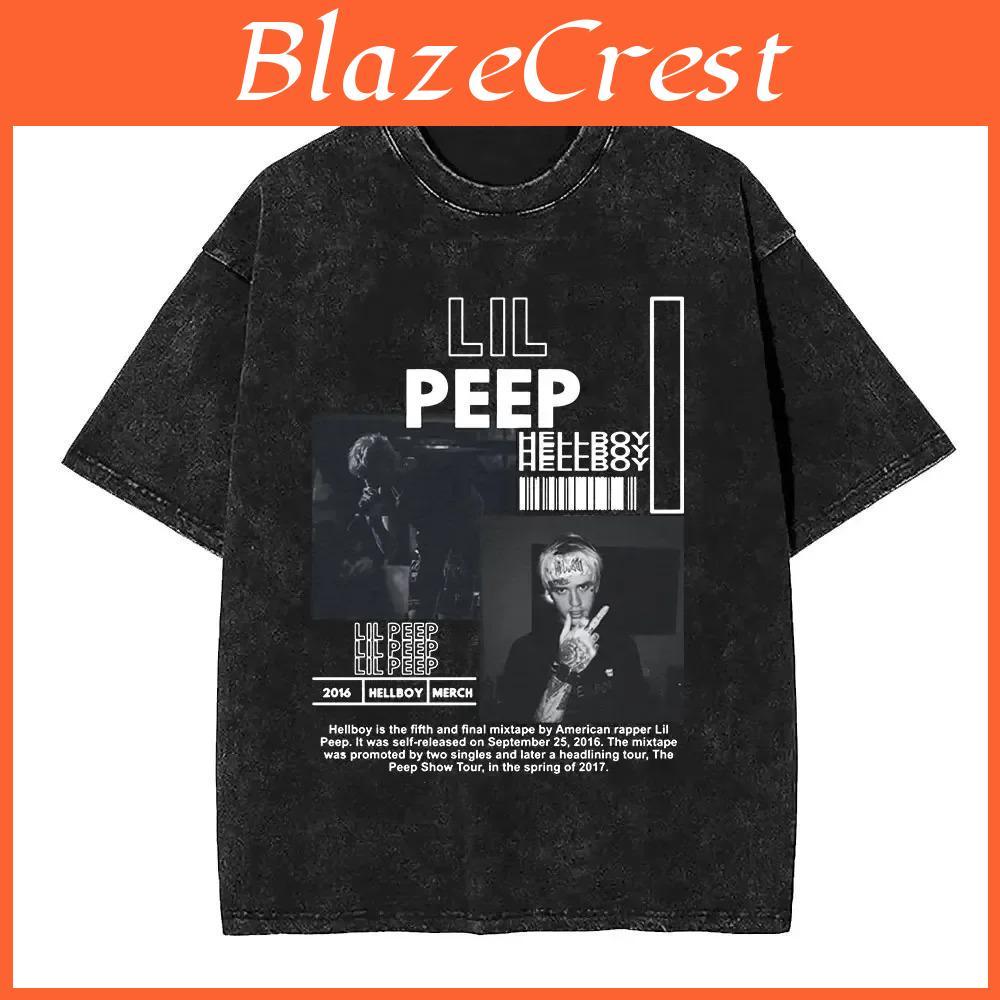 Vintage Fashion 2026 Summer Spring Rapper Lil Peep Crybaby Album Graphic Tshirt Men Women Hip Hop Fashion Pop Music Streetwear