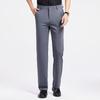 Fengxiao Men's Business Casual Straight-Leg Trousers