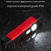 USB Rechargeable LED Flashlight with Magnet and Hook Life Waterproof With Red light Power Bank Repairing Work Emergency Lantern