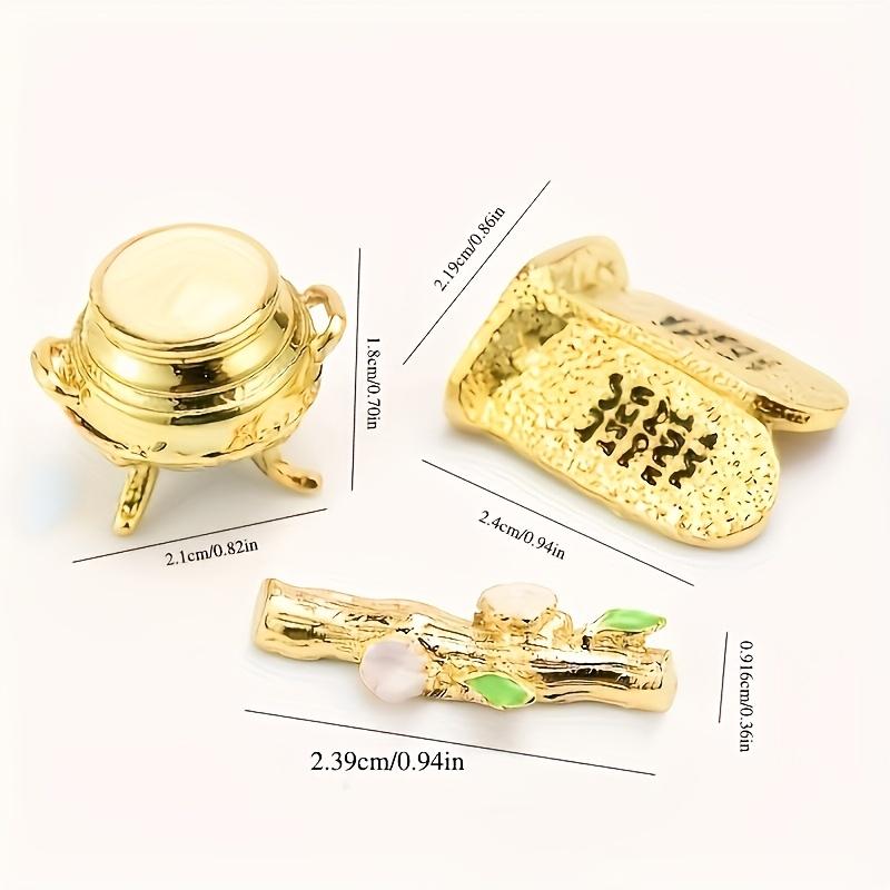 Golden Ark Covenant Figurine Commandments, Aaron’s Rod & Manna - Religious Jewelry Box, Multi-Faith Holidays, No Electricity