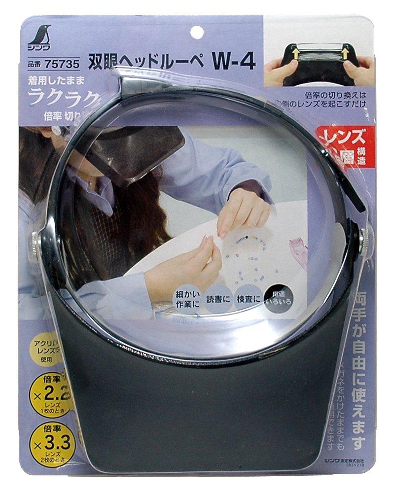 Shinwa Sokutei Binocular Head Magnifier 75735 W-4