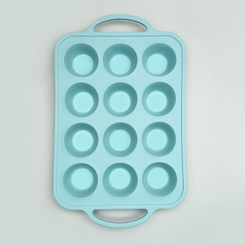 Food Grade Silicone Cake Mold High Temperature Resistant 12 Even Cake Making Baking Mold