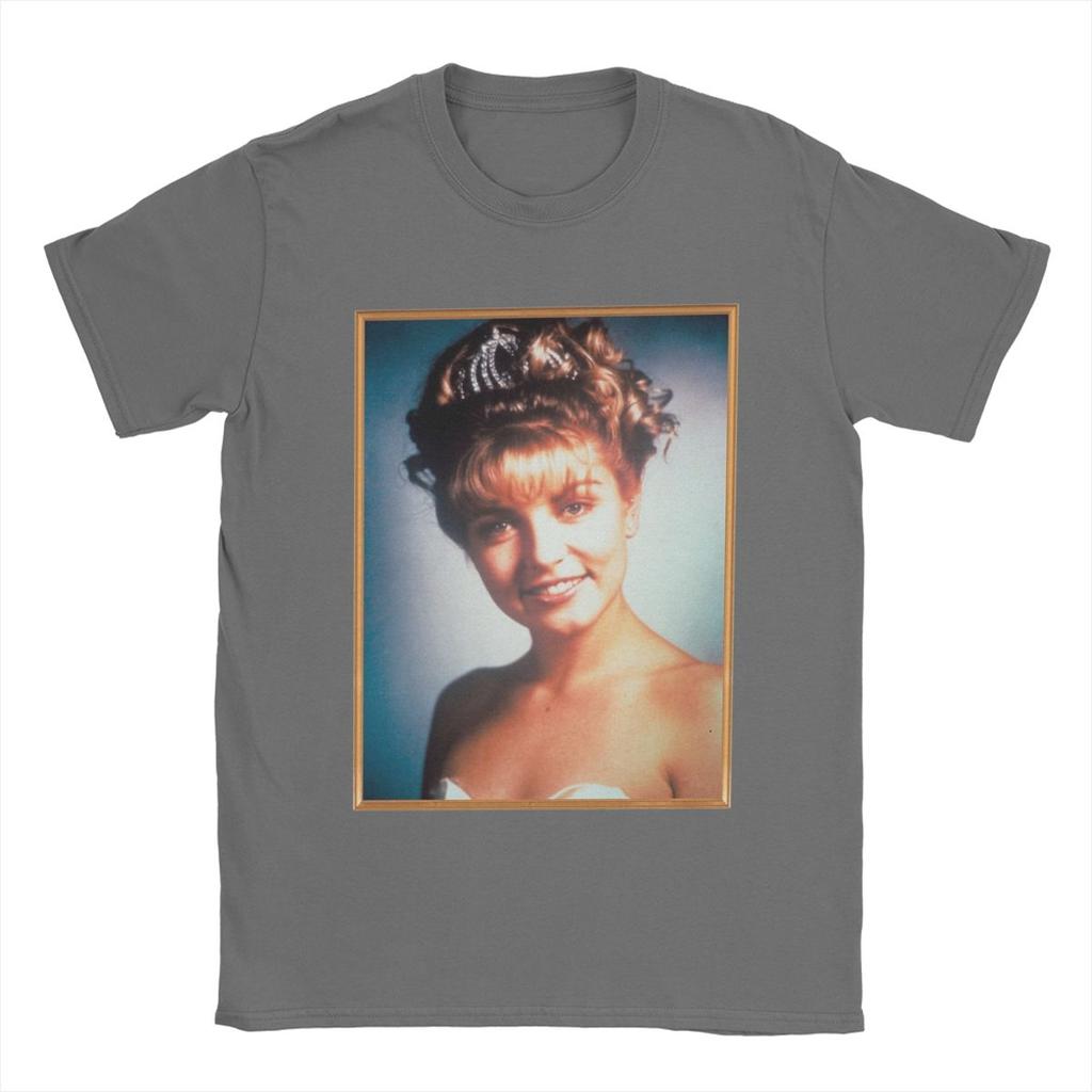 Twin Peaks Laura Palmer Rosy Glow High School Portrait Men T Shirt Novelty Tees Round Neck T-Shirts Cotton Gift Idea Clothes