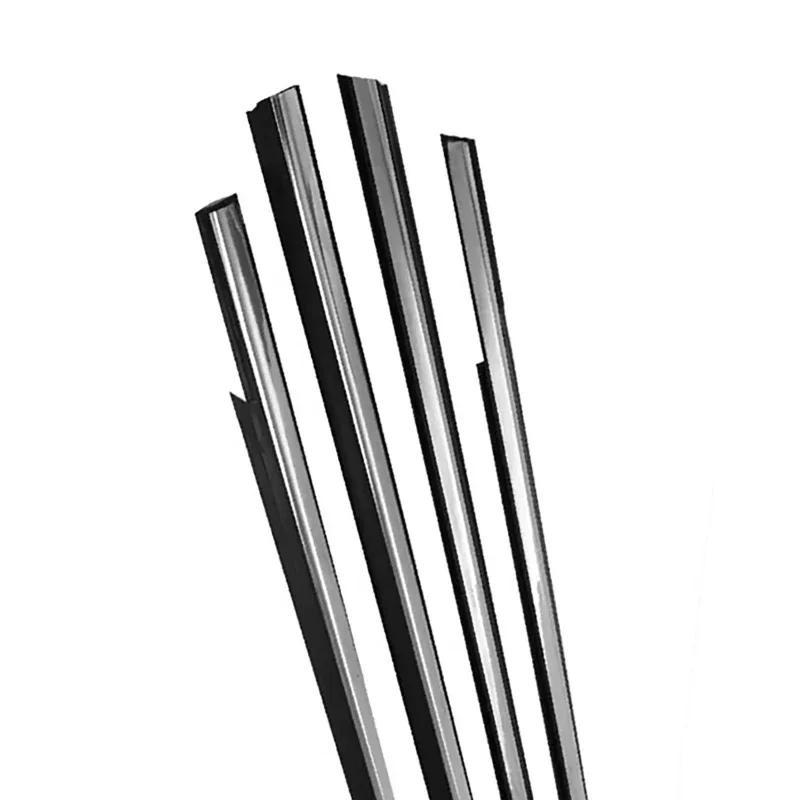 4 Pezzi Guarnizione in Gomma per Vetro Finestrino Esterno per peugeot 301 2013-2017 2014 2015 Striscia di Pressione Striscia di Tenuta Impermeabile Nero o Cromato