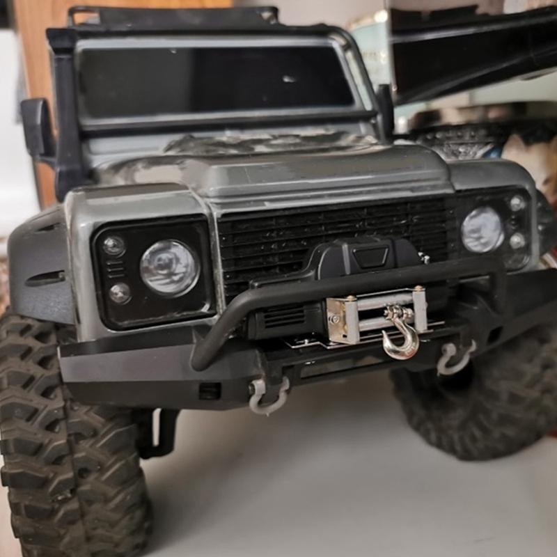 Metal Automatic Winch With 3CH Control Line For 1/10 RC Crawler Car Axial SCX10 TRAXXAS TRX4 Upgrade Parts Accessories