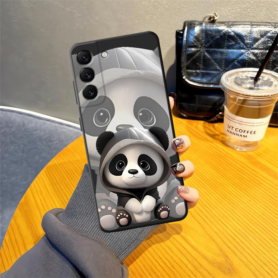 Cute Panda Phone Cover Case for Samsung Galaxy A06 A52 A73 A37 A12 A25 A57 A55 A05 A53 A23 A51 A41 A13 A17 A15 A16 A50 A70 A36