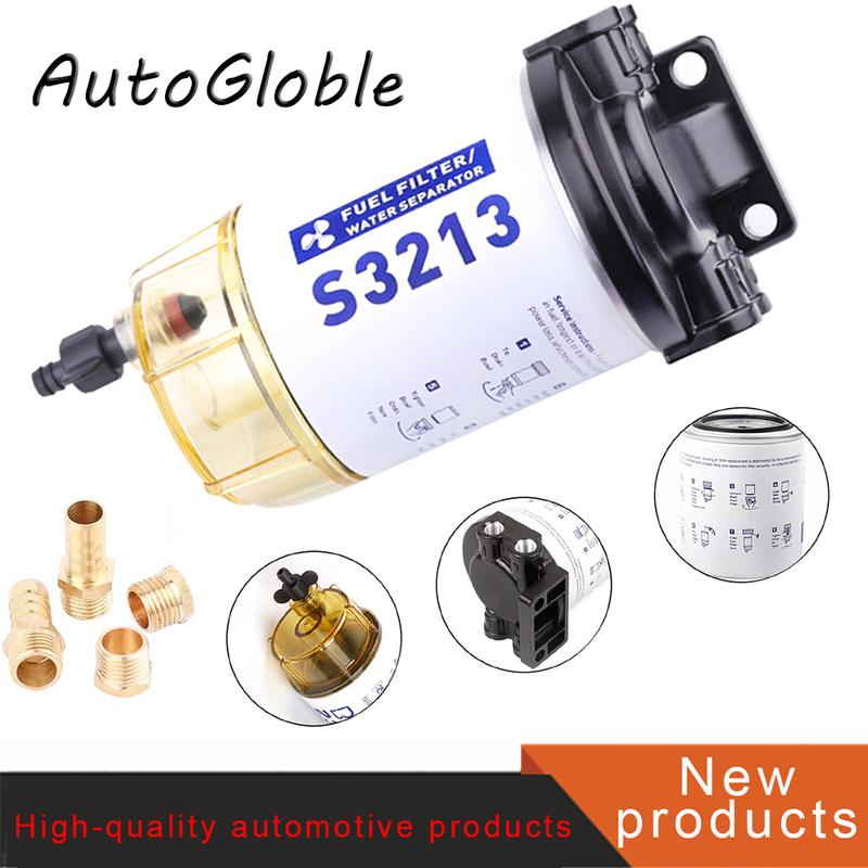 Filtro Separatore Acqua Carburante S3213 Compatibile con Motore Fuoribordo Mercury Yamaha Racor Sierra Barca 10 Micron