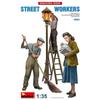 Miniart 1/35 Scale Street Workers (3 Figures) Plastic Model Kit MA38081
