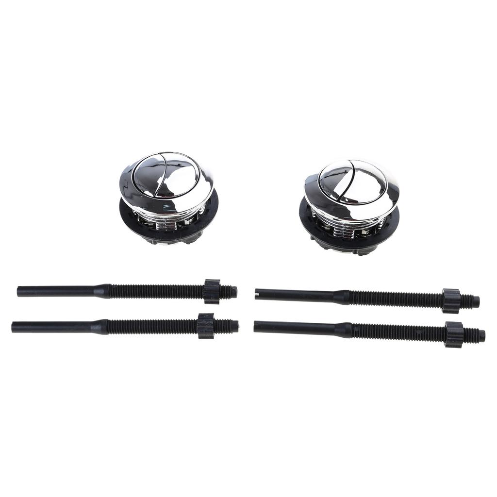 Dual Push Toilet Flush Button Round Head 38mm Water Tank Repair Accessory Round Toilet Flush Button ABS for Bathroom