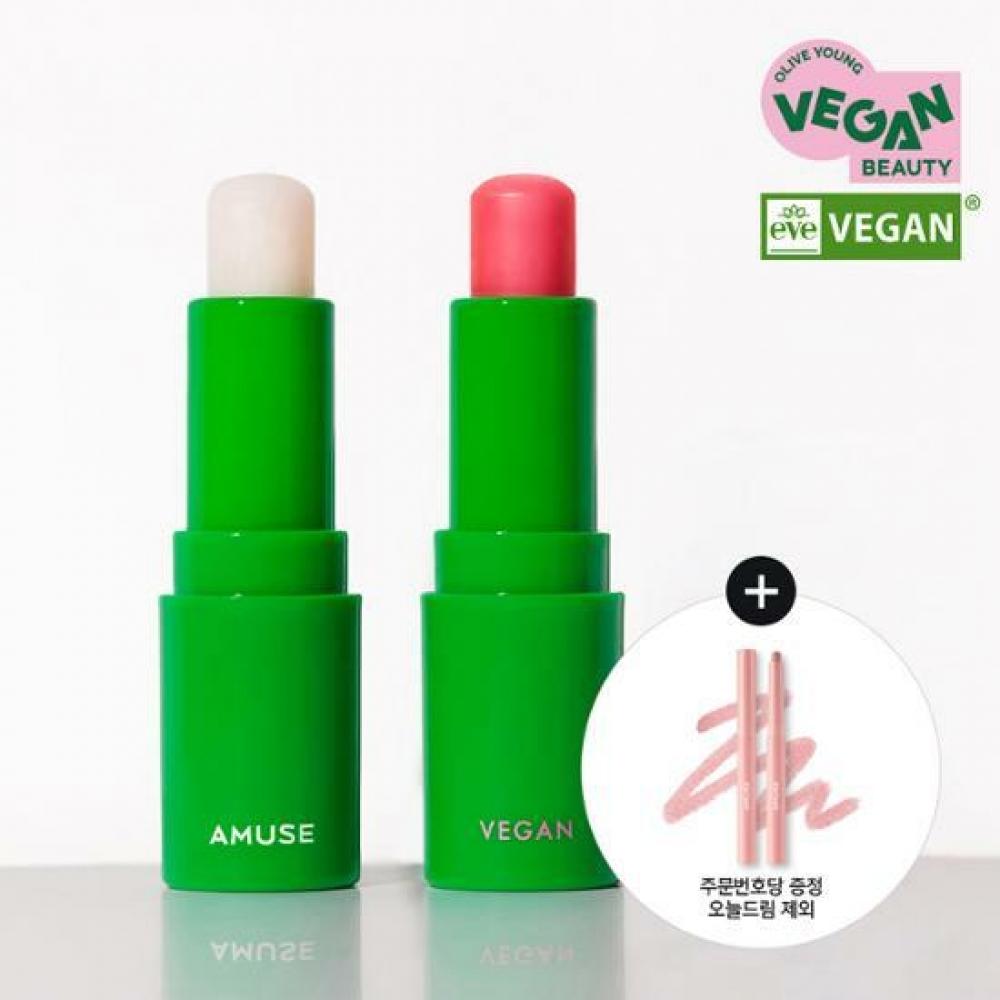 

Amuse Vegan Зеленый бальзам для губ (+Планец для губ) 02 Розе
