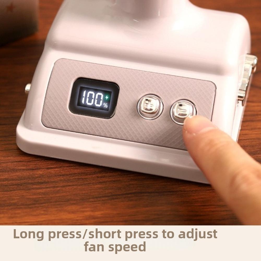 USB Rechargeable Mini Desktop Fan Handheld Vintage Table Fan Quiet Cooling Fan  for Table Use