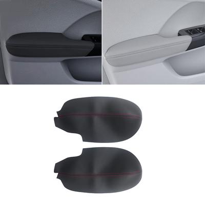 Soft Leather Armrest Cover For Acura TSX 2009 2010 2011 2012 2013 2014 2pcs Car Interior Front Door Armrest Panel Cover Trim