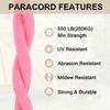 Rebower 550 Paracord Rope 10ft (approx. 3 M) 4mm Thin