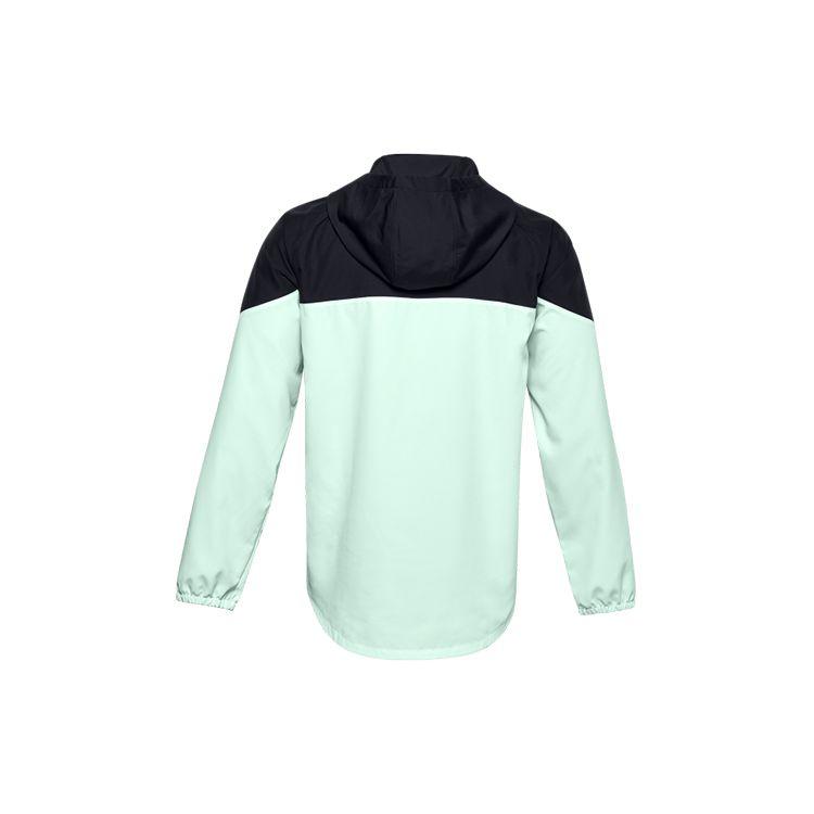 Under Armour Futures Mixed Anorak Regular Fit Hooded Jacket With Drawstring Men Tops Black Green 1358231-002