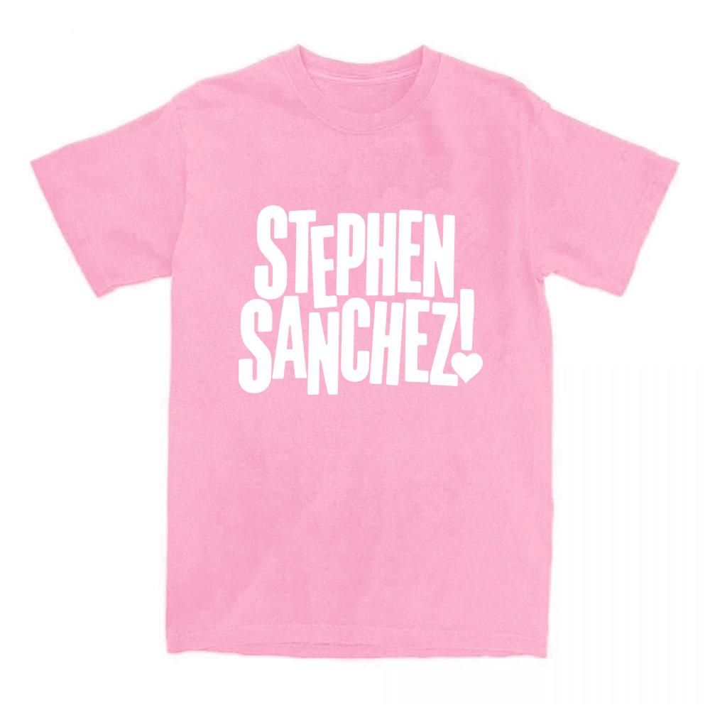 Exclamation Heart Logo T-Shirt Singer Stephen Sanchez Design Print Tshirts O-neck Short Sleeve Cotton Female Tees Graphic Merch