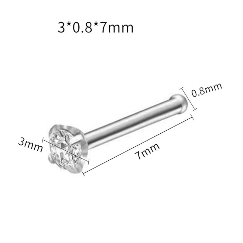 Disposable Safe Sterile Nose Ring Stud Piercing Unit Nailer with 21x Nose Stud Professional Machine Women Body Jewelry