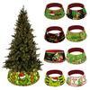 Christmas Tree Collar 22 Inch Green Elf Xmas Tree Base Stand Cover Fabric Tree Ring for Farmhouse Holiday Party Decor