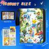 Card Album 4 Compartments 400 Slots 50 Pages 24x18x5cm Multicolor Wear Resistant Waterproof