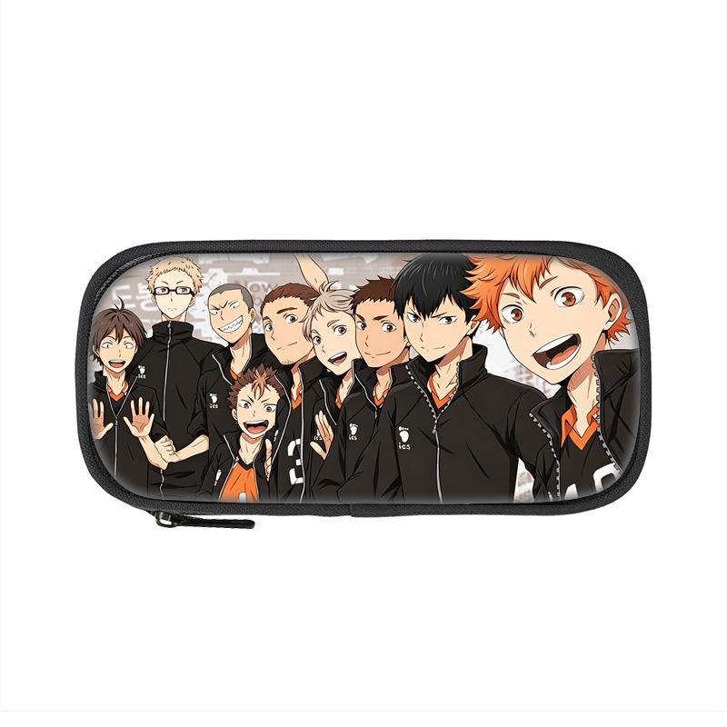 Haikyuu Pen Case Sunshine Youth Print New Large Capacity Student Boys and Girls Best Birthday Gift for School