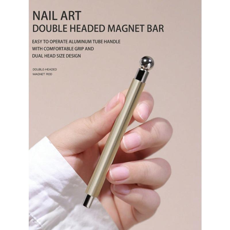 Cat Eye Nail Gel Magnet, Cat Eye Magnetic Nail Polish Dual-Ended Magnet Stick, Strong Magnetic Absorption, Multi-Effect Nail Art Design Tools