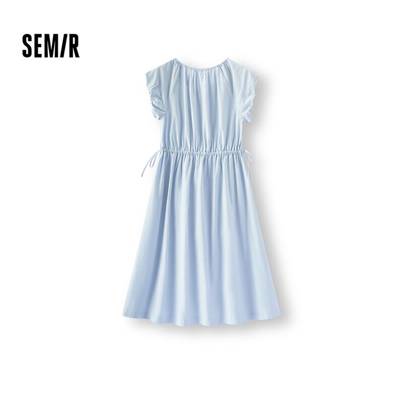 Semir Women's Puff Sleeve Bowknot Maxi Dress