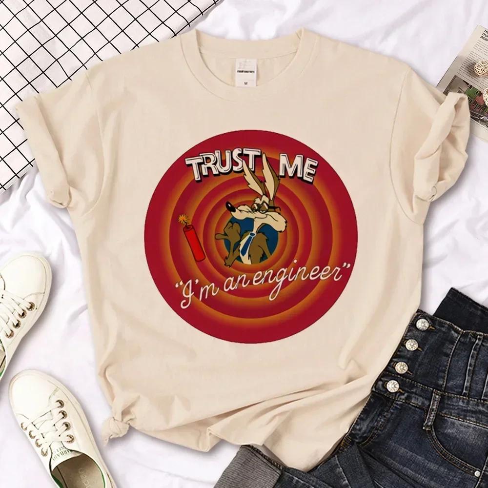 

Футболка ZX Футболки Вилли Койот Женские Y2K Манга Уличная одежда Топ Женская Одежда Манга 3XL