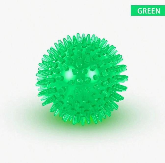 1pc Squeaky Dog Toy Ball (6 Colors), Dog Chew Toy, Aggressive Chewing Teeth Cleaning Toy