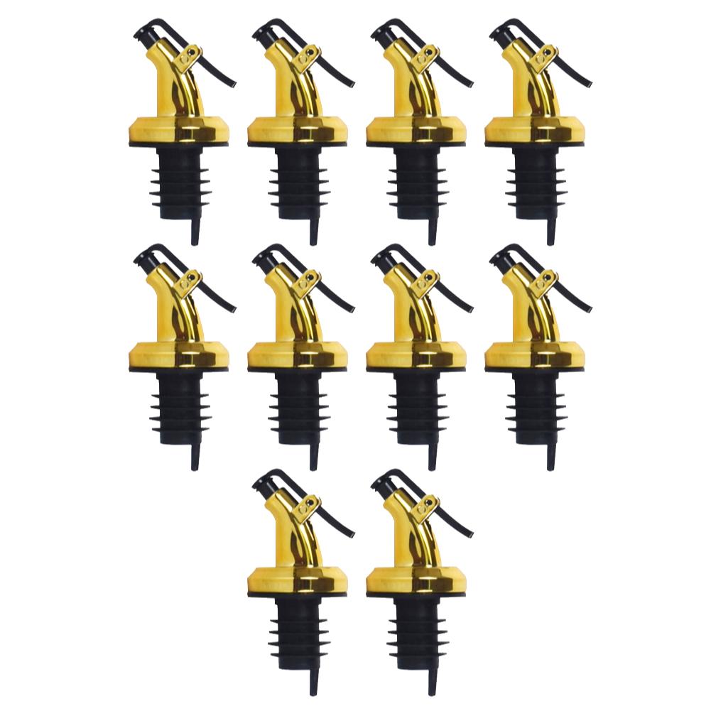 10-1pc Press Type Oil Bottle Stopper Leak-proof Seasoning Bottle Stopper Ergonomic Multifunctional Suitable for Most Bottles