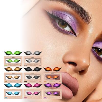 1 Paar Fauler Lidschatten Wimpernpflaster, Faules Augen Make-up Tragbarer Falscher Wimpernaufkleber