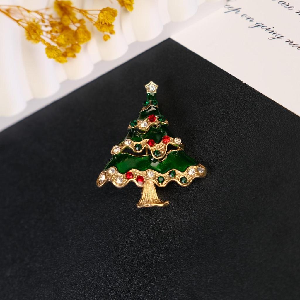 New Holiday Brooch Series: Santa Claus & Christmas Tree Festive Pins