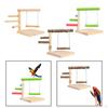 Bird Activity Center with Perch and Swing for Small Parrots