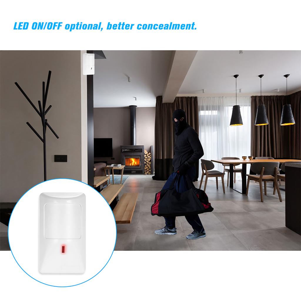 2pcs Sensor Anti-Pet PIR Motion Sensor Wired Alarm Dual Infrared Detector Pet Immune For Home Burglar Security Alarm System