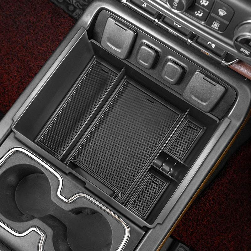 Car Center Console Organizer for Chevy Silverado/GMC Sierra 1500 2014-2018 and 2500HD/3500HD 2015-2019 Storage Box Accessories