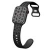 For Apple Watch Series 10 42mm/9 8 7 41mm/SE (2023) SE (2022) SE 6 5 4 40mm/3 2 1 38mm Silicone Wristband with Butterfly Buckle