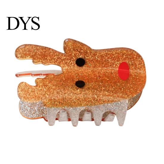 Christmas Stocking Stuffers Hair Claw Clip for Women, Cute Patterns Non-Slip Strong Hold Cartoon Clips Shark Clip, Lightweight Decorative Barrettes