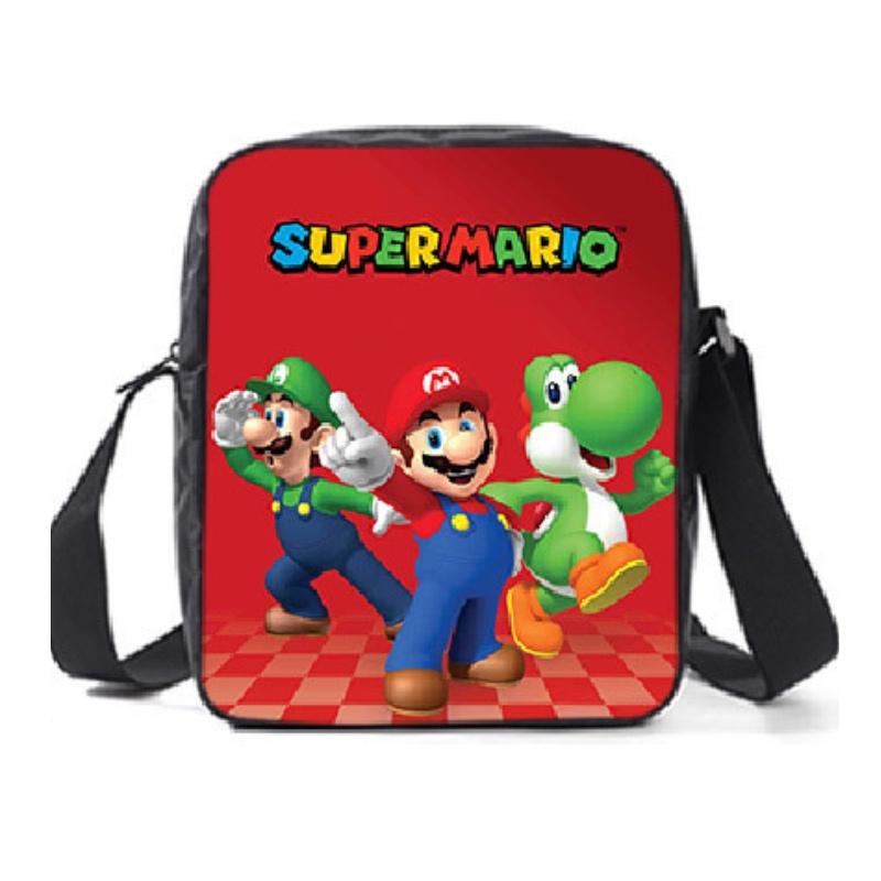 New Arrival Mario Cartoon Backpack For Elementary And Middle School Students Lunch Bag And Pencil Case Included