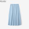 ZANZEA Lässige, einfarbige, lockere Midiröcke für Damen