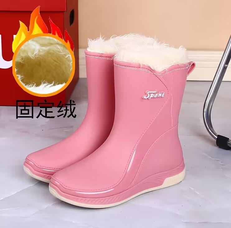 Rain Boots Women's Waterproof Shoes Women's New Rain Shoes Japanese Non-slip Water Shoes Platform Rubber Shoes Fashion Overshoes