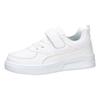 Boys & Girls Lightweight Casual Sneakers for School, Play, Running – Comfortable Everyday Kids Footwear, White, Size 28