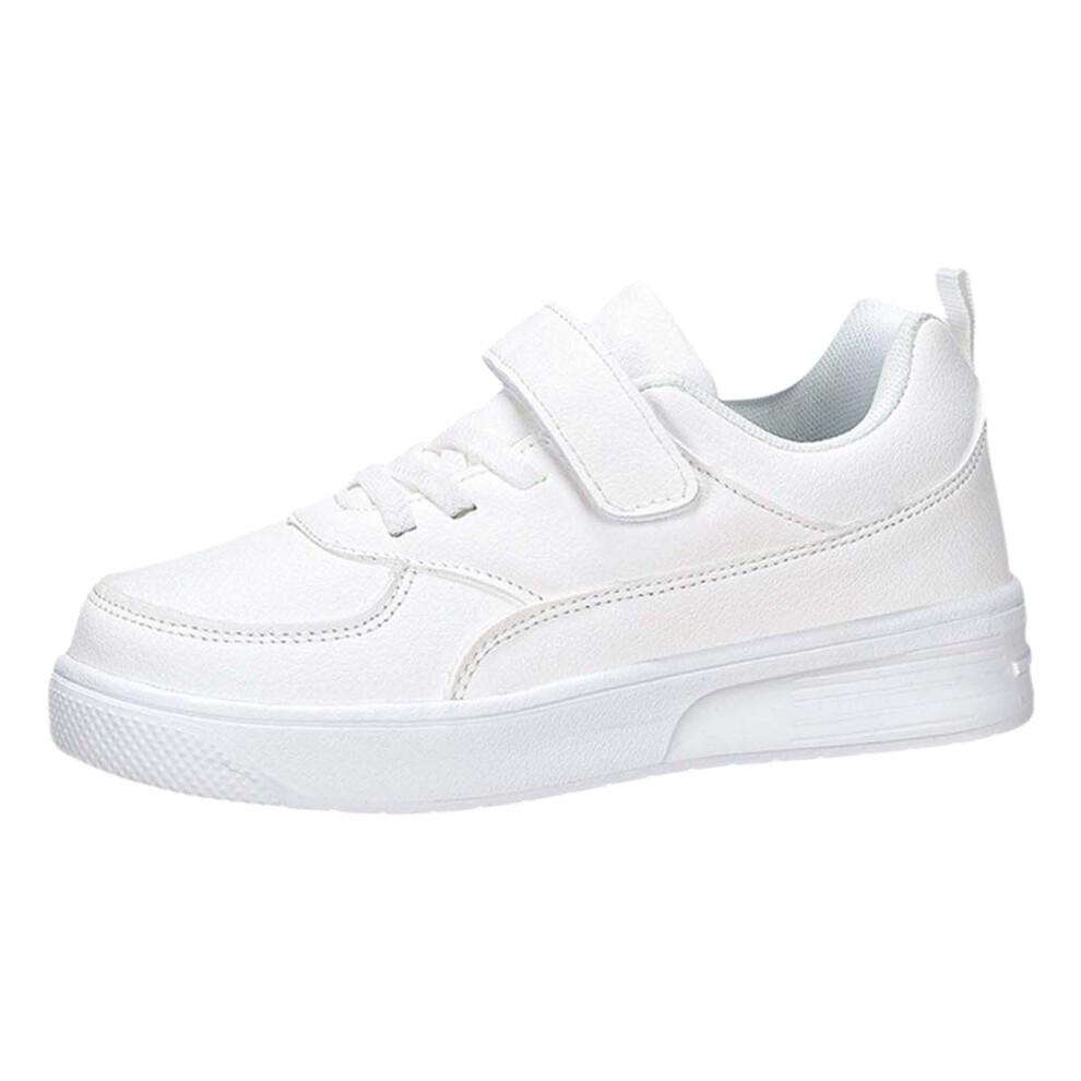 Lightweight Kids Sneakers for Boys & Girls – Comfortable Casual & School Shoes, White Size 38, Compatible with Everyday Wear