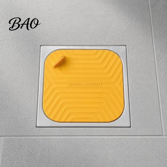Odor Blocking Floor Drain Shower Cover Tub Stopper, Waterproof Silicone with Stain-resistant Handle, Universal Size Debris Catcher for Kitchen,