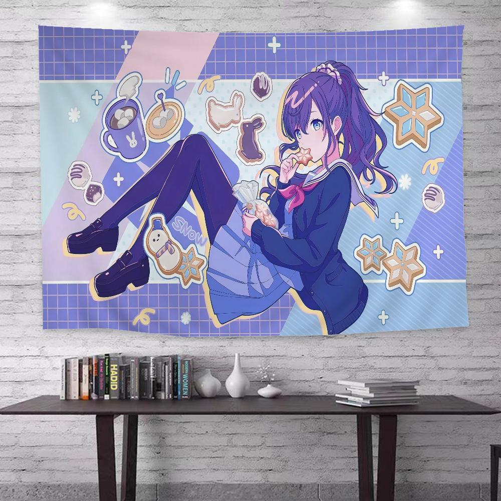 VOCALOID Virtual Singer Miku Printed Large Wall Tapestry Cheap Hippie Wall Hanging Bohemian Wall Tapestries Mandala Home Decor