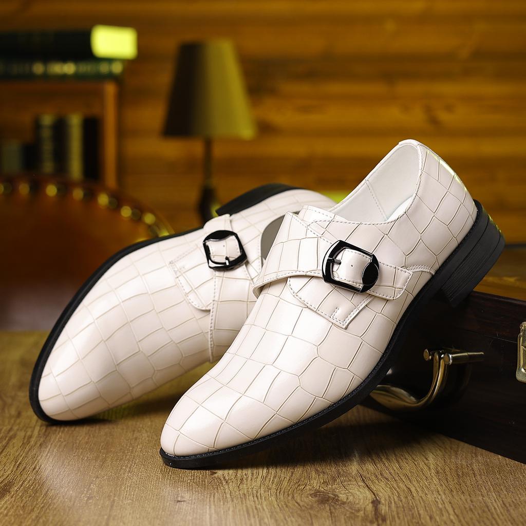 Sapatos Sociais de Luxo para Homem Padrão Crocodilo Couro Envernizado Casual Oes Alta Qualidade Sapatos Formais de Negócios Clássicos Sapatos Brogue Masculinos